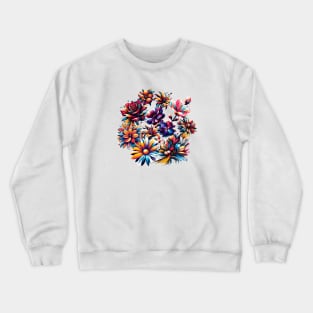 Fiori | Flowers | Colore | Color Crewneck Sweatshirt